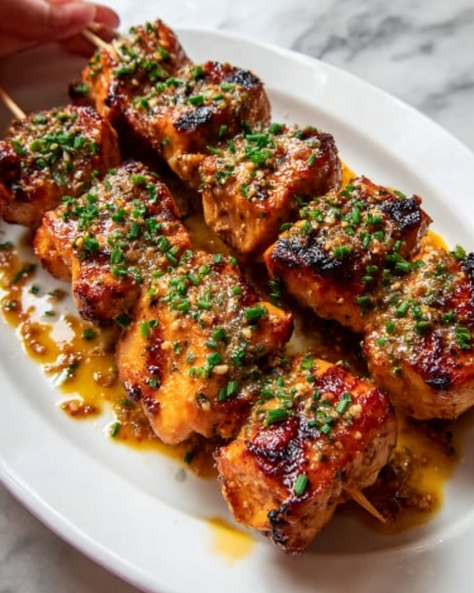 Bang Bang Chicken Skewers with Spicy Mayo and Chili Sauce Recipe - Recipe Image