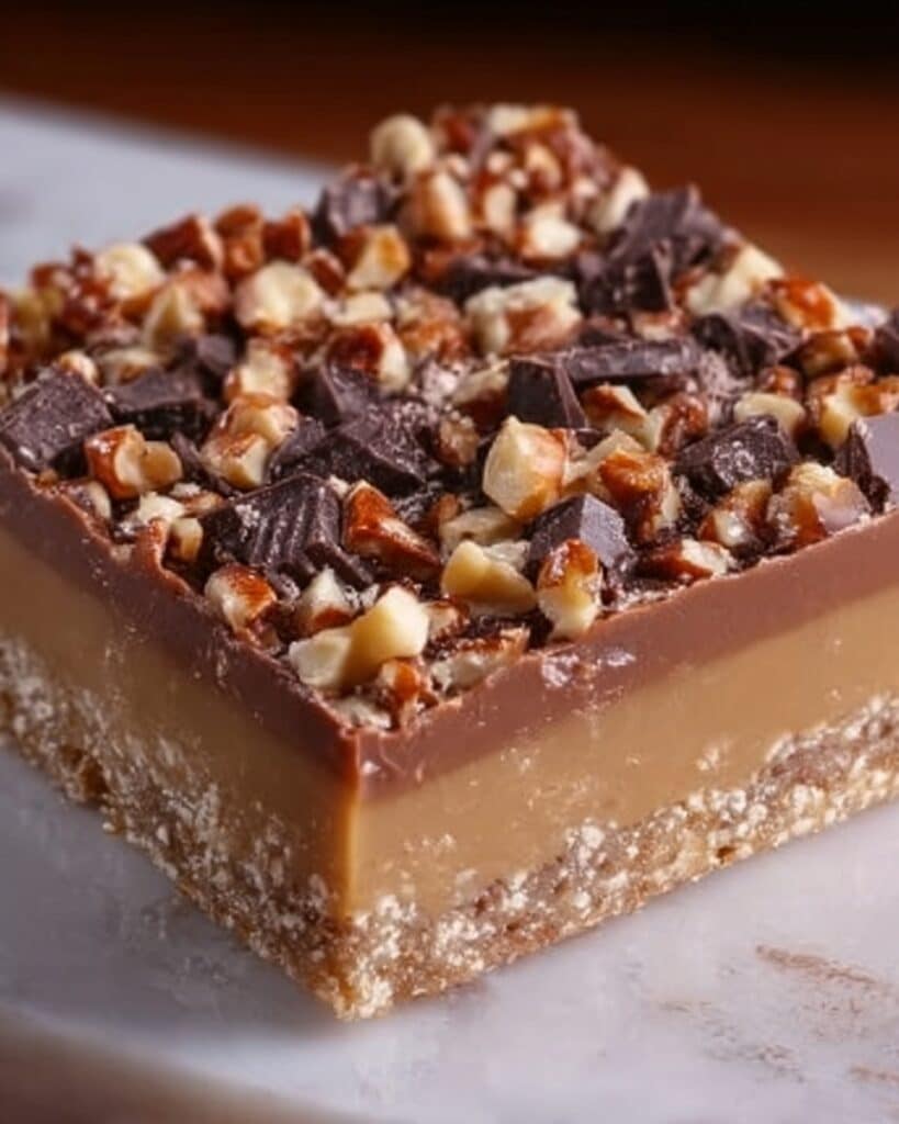 Caramel Chocolate Crunch Bars Recipe