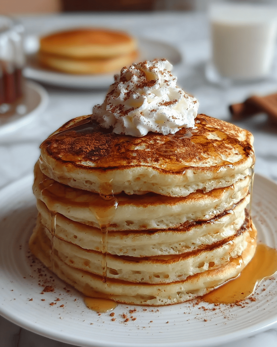 Low-Calorie Protein Pancakes with Cinnamon and Greek Yogurt Recipe - Recipe Image