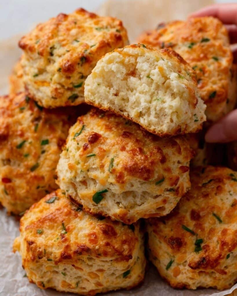 Cheddar Ham Protein Biscuits Recipe