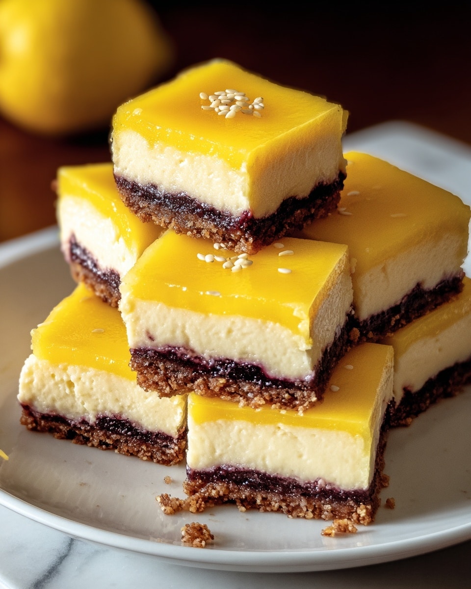 Vegan Mango Cheesecake Bars Recipe - Recipe Image