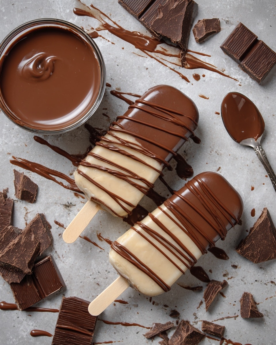 Chocolate Ice Cream Bars Recipe - Recipe Image