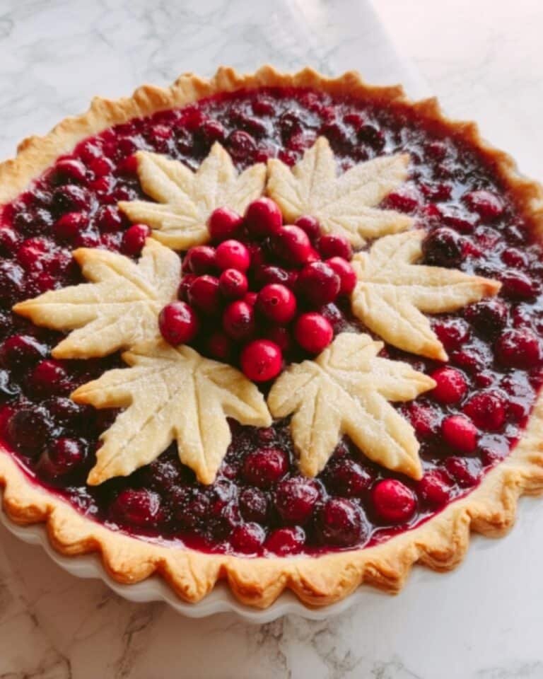 Cranberry Orange Custard Pie Recipe