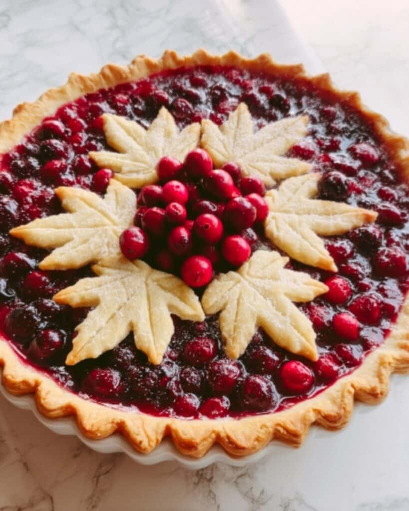 Cranberry Orange Custard Pie Recipe
