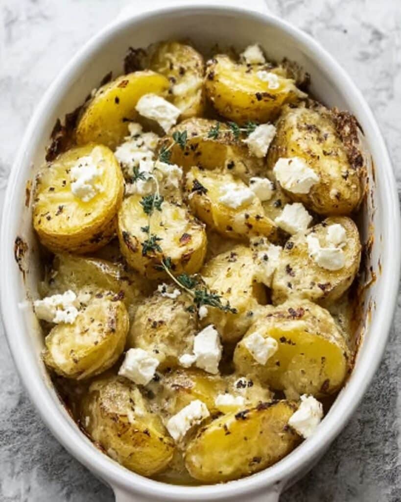 Baked Feta Potatoes Recipe