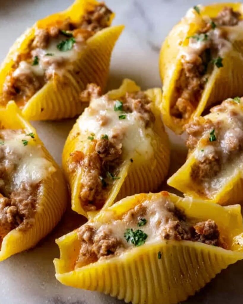 Beef Stuffed Shells with Creamy Ricotta Filling Recipe
