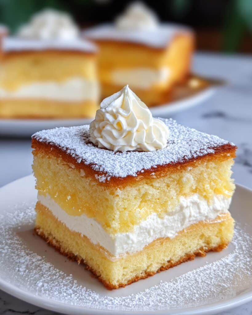 Vanilla Magic Custard Cake Recipe