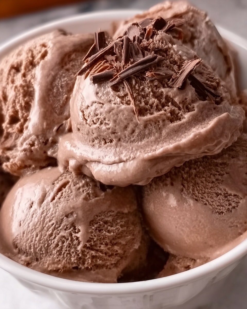 Creamy Frozen Chocolate Ice Cream Recipe - Recipe Image