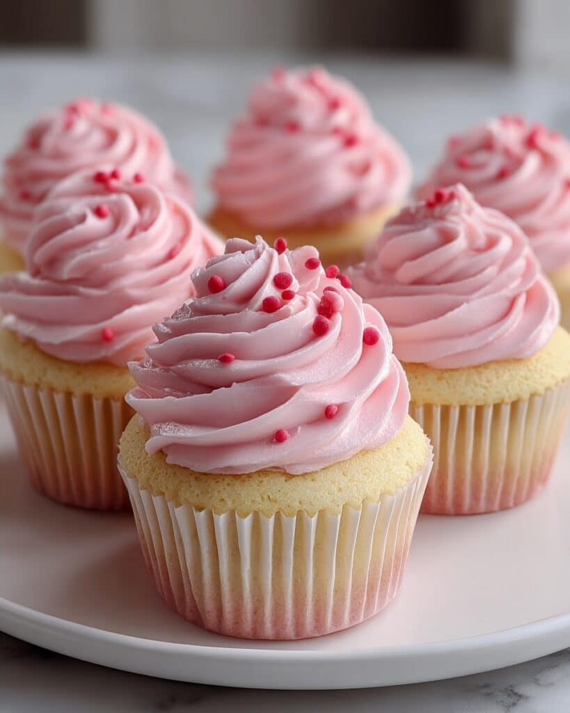 Pink Buttercream Cupcakes Recipe