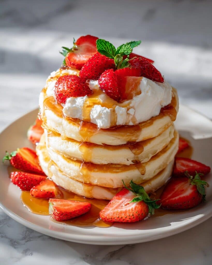 Delicious Strawberry Shortcake Pancakes Recipe