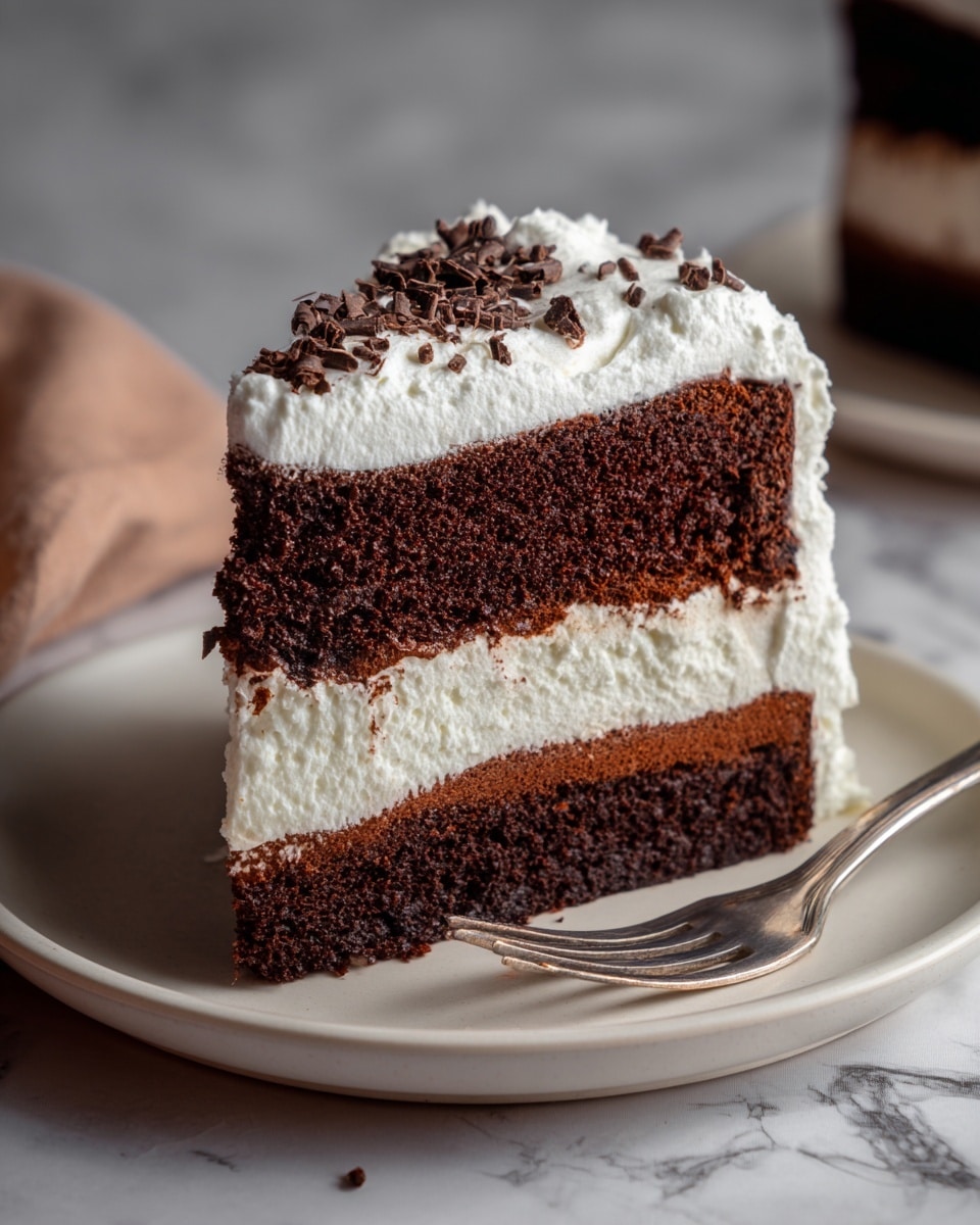 White German Chocolate Cake with a Cheesecake Center Recipe - Recipe Image