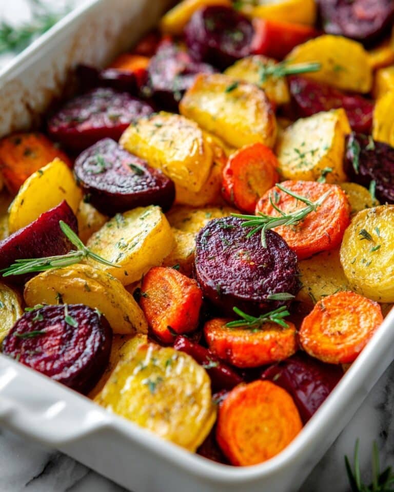 Roasted Root Vegetables with Herbs and Balsamic Recipe