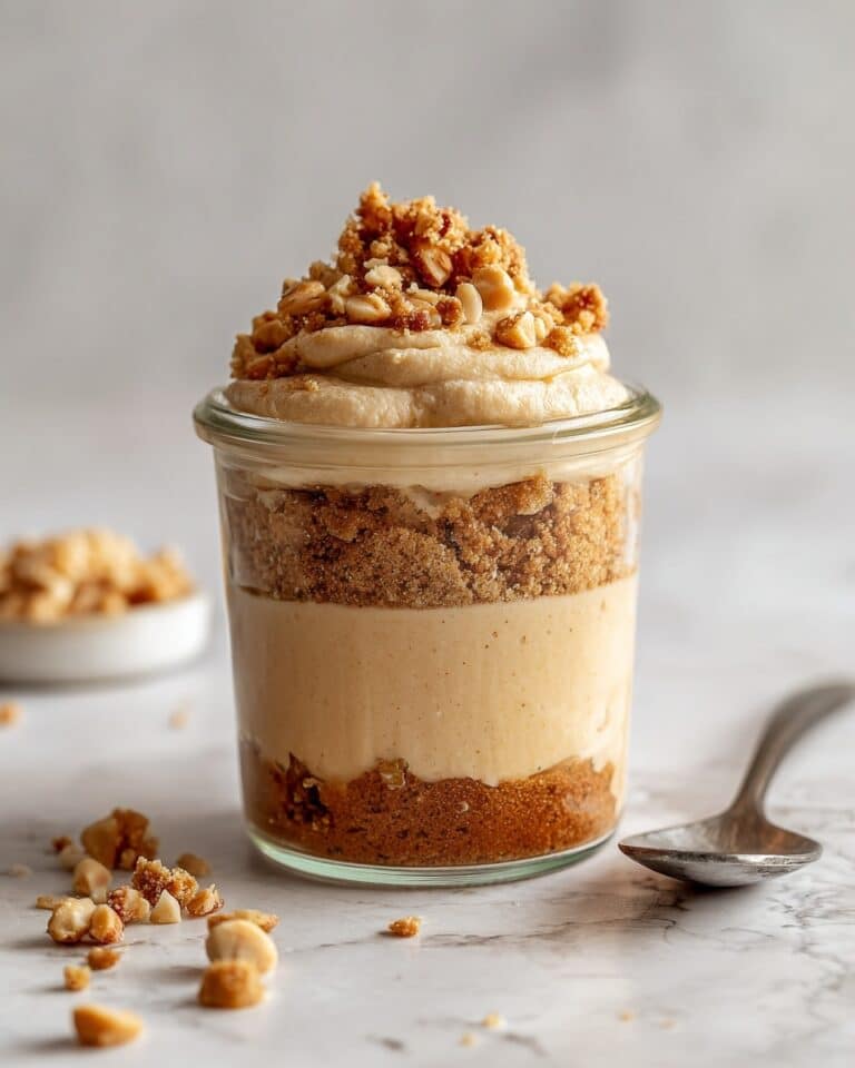 Peanut Butter Mousse with Crunchy Peanuts Recipe