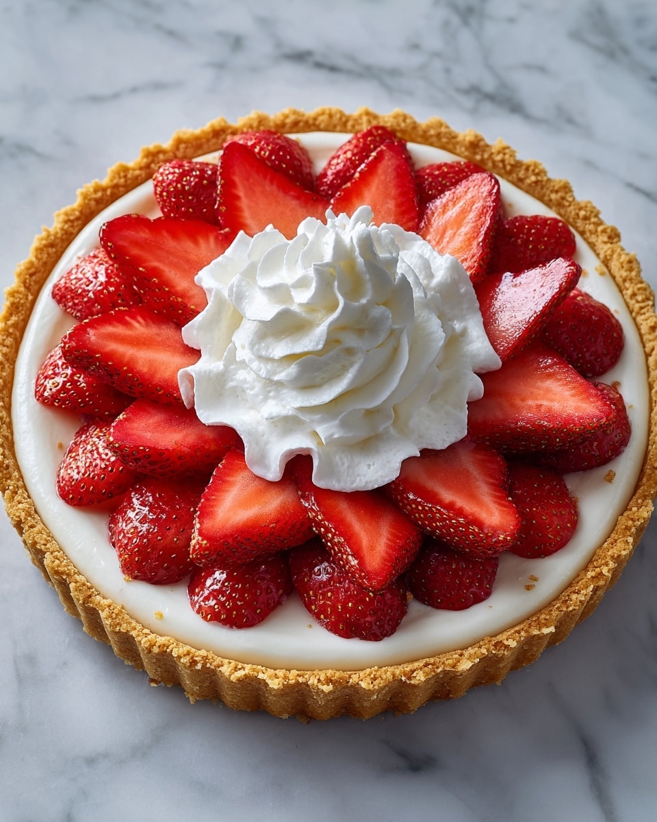 Strawberry Cheesecake Pie Recipe - Recipe Image