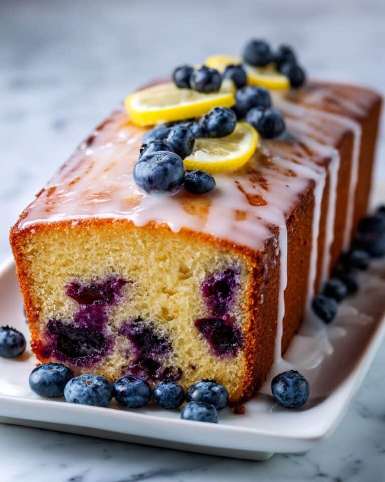 Lemon Blueberry Bread with Lemon Glaze Recipe