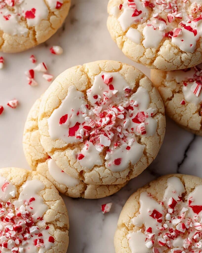 White Chocolate Dipped Peppermint Sugar Cookies Recipe