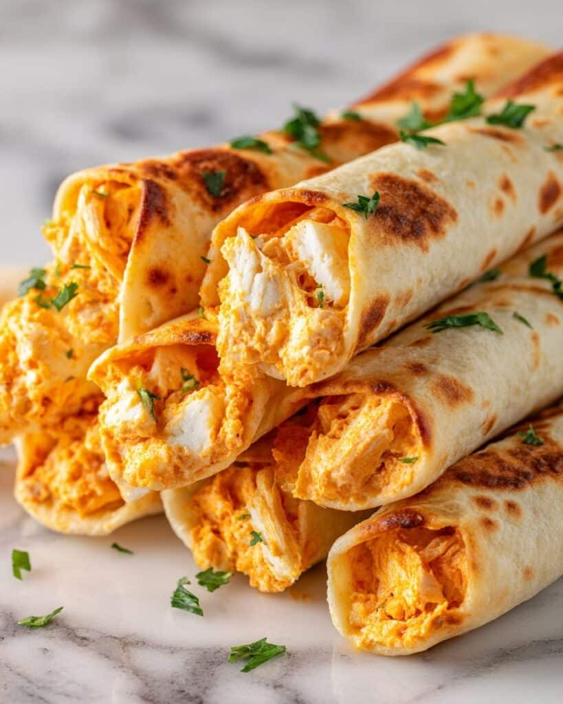 Cheesy Chicken Wraps Recipe