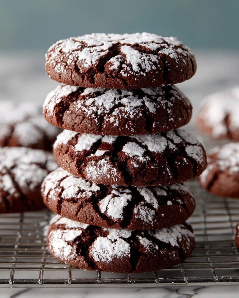 Espresso Chocolate Crinkle Cookies Recipe