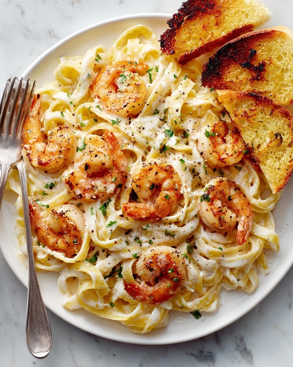 Fettuccine Alfredo with Shrimp Recipe - Recipe Image