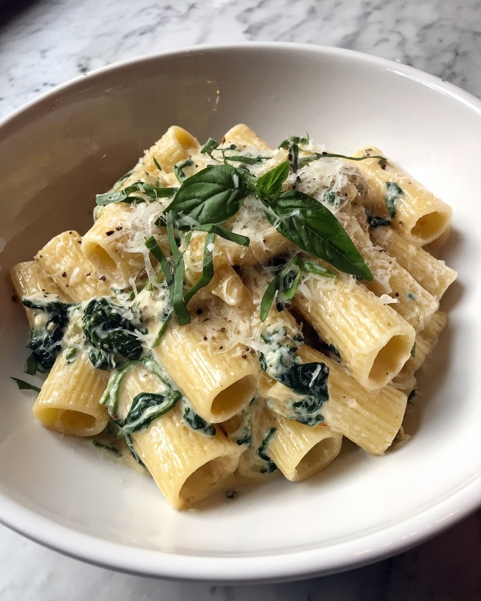 Lemon Ricotta Pasta with Spinach Recipe - Recipe Image