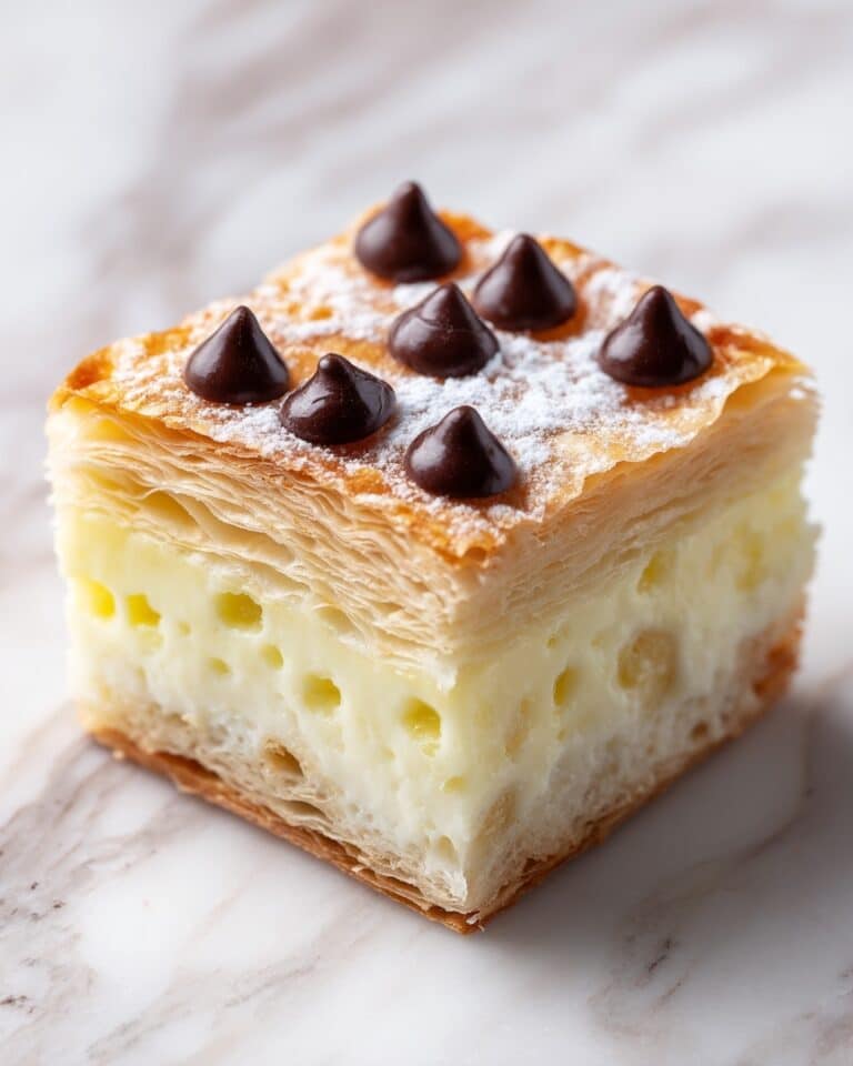 Ricotta Chocolate Chip Pastry Squares Recipe