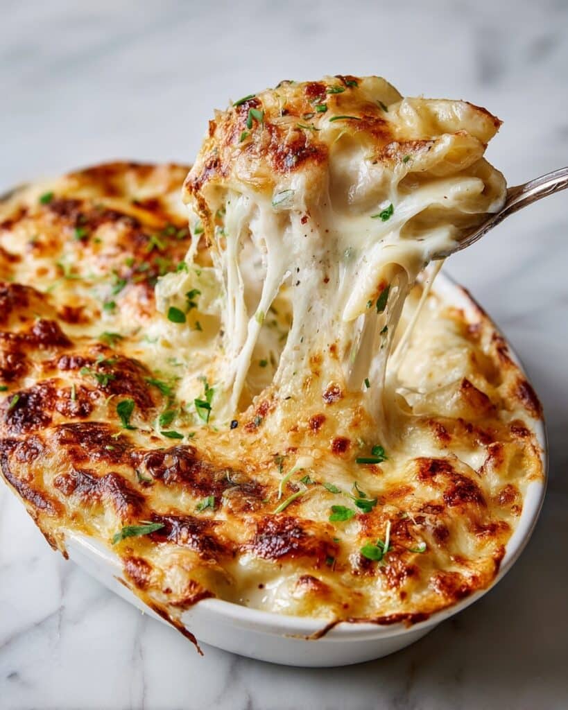 Three-Cheese Baked Macaroni Recipe