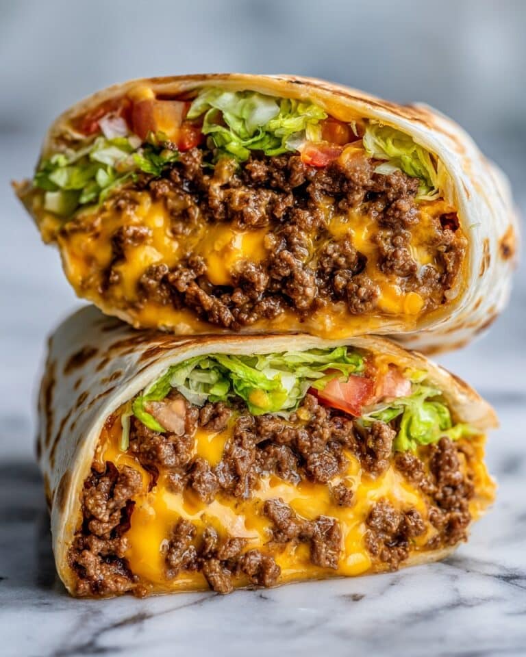 Easy Air Fryer Cheeseburger Wraps Recipe