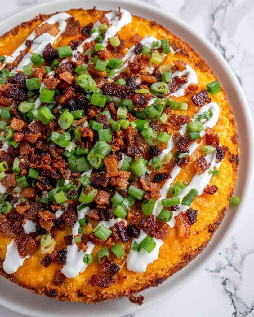 Loaded Hashbrowns with Bacon, Cheddar, and Green Onions Recipe