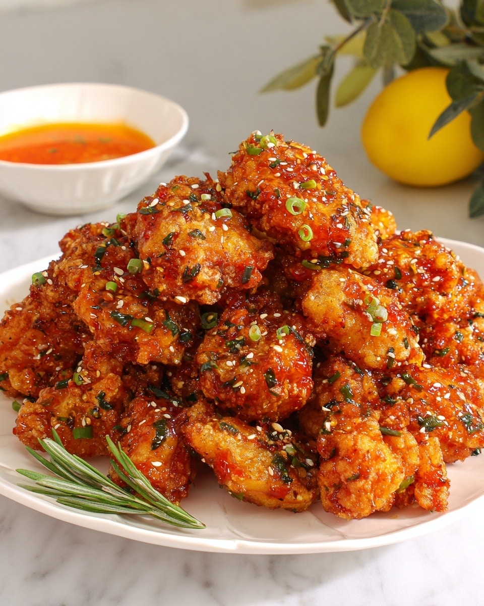 Crispy Hawaiian Style Korean Fried Chicken Recipe - Recipe Image