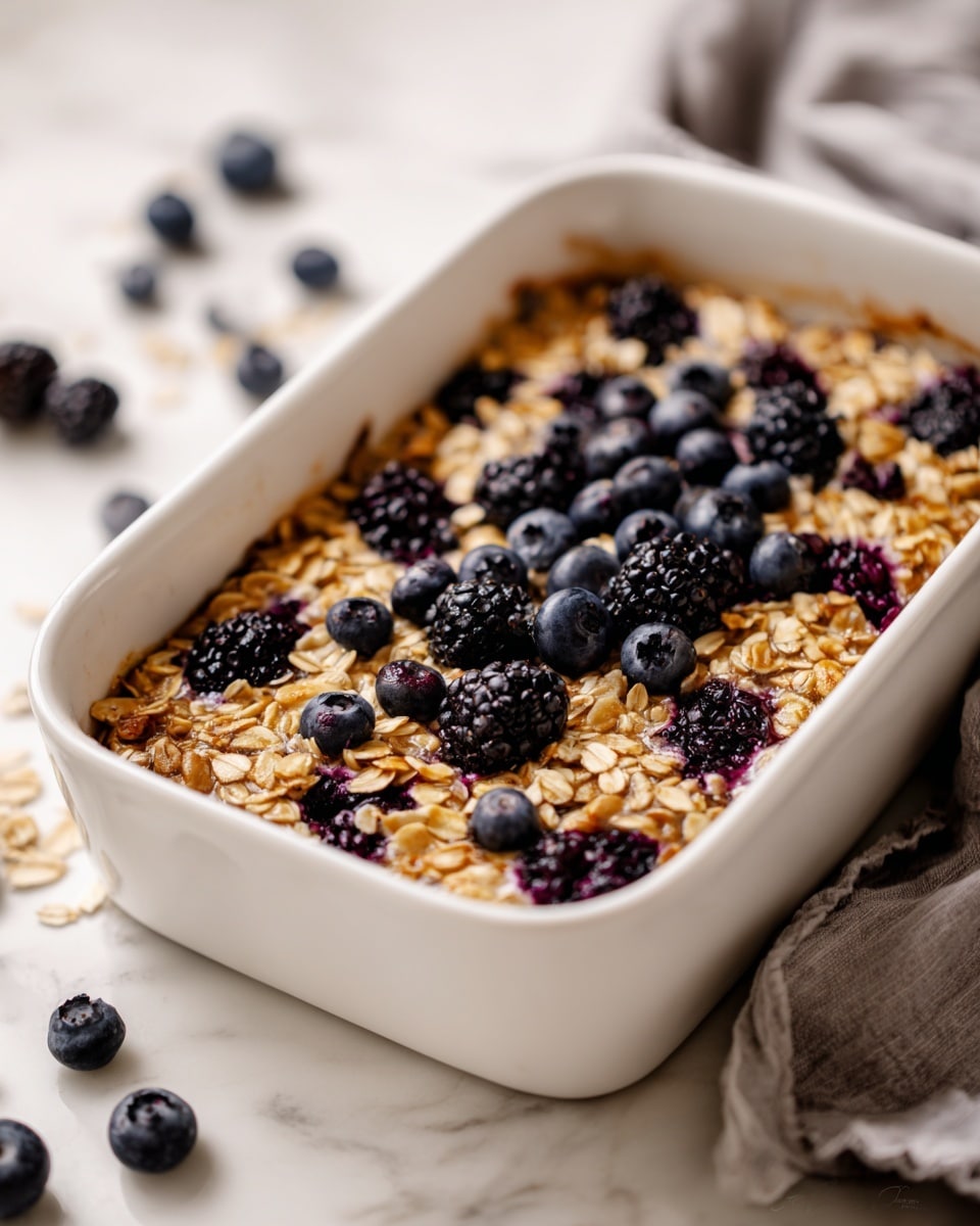 Blueberry Baked Oatmeal Recipe - Recipe Image