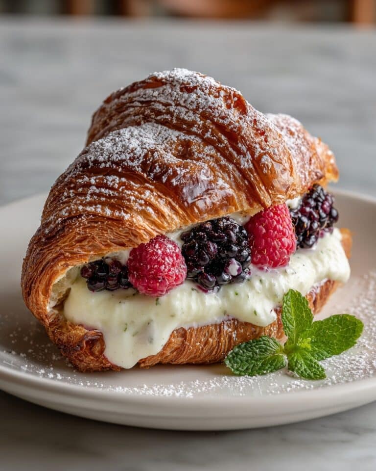 Berries and Cream Croissants Recipe