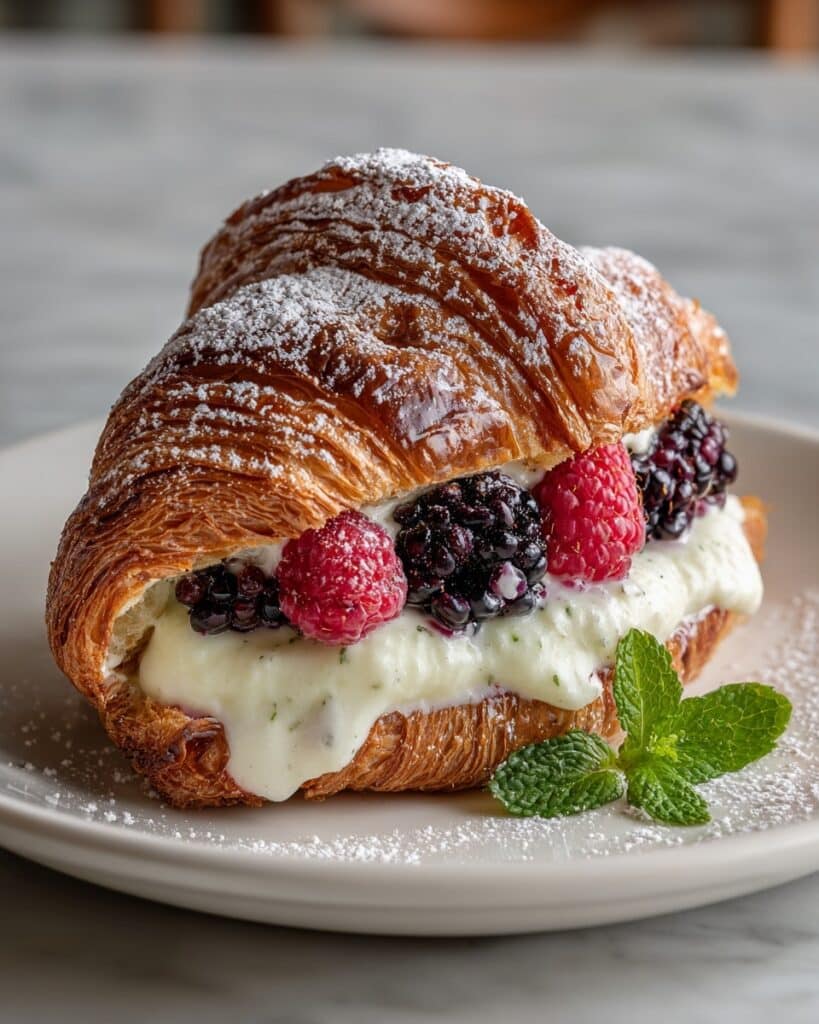 Berries and Cream Croissants Recipe