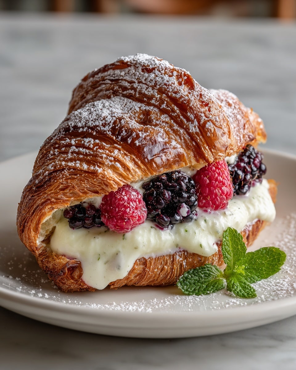 Berries and Cream Croissants Recipe - Recipe Image