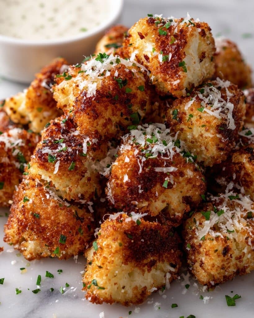 Parmesan Cauliflower Bites Recipe