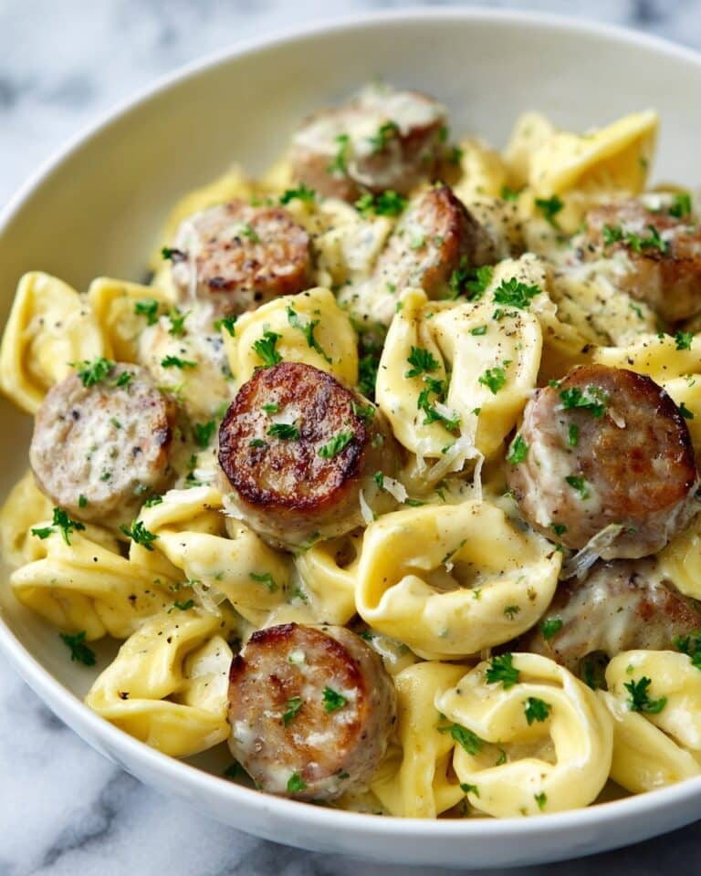 Sausage Tortellini Alfredo Recipe