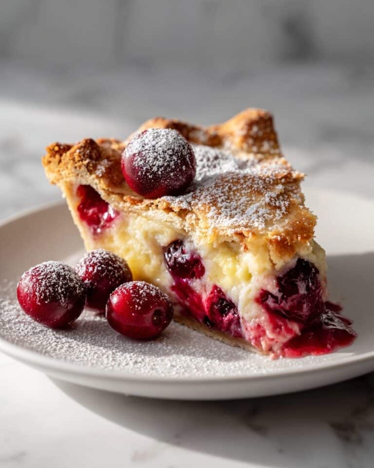 Cranberry Custard Pie Recipe