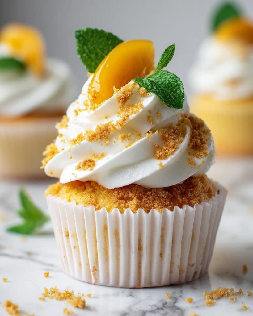 Peach Cobbler Cupcakes Recipe