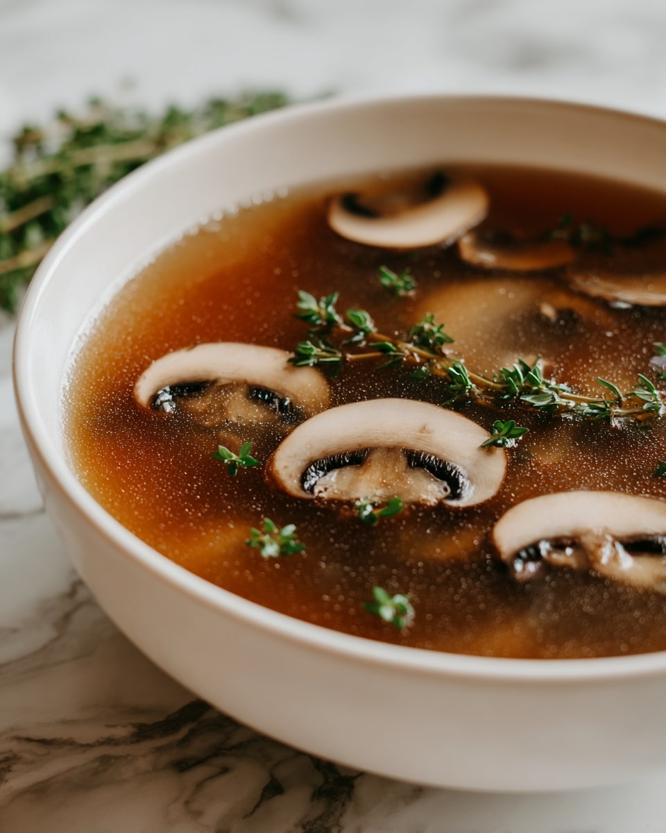 Japanese Clear Mushroom Soup Recipe - Recipe Image