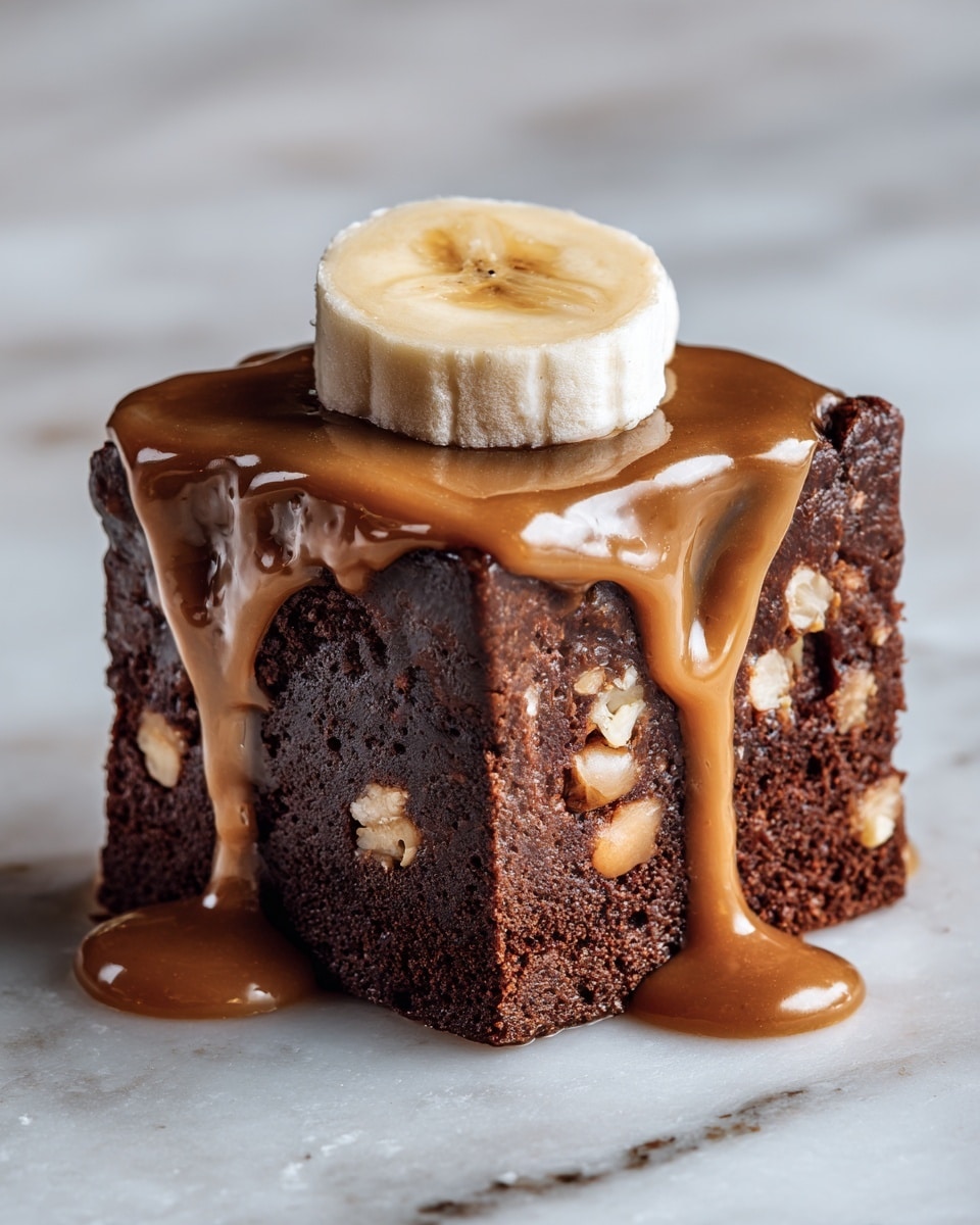 Banana Bread Brownies with Vanilla Frosting Recipe - Recipe Image