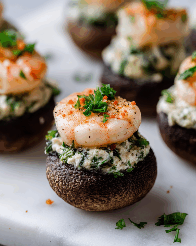 Creamy Shrimp Stuffed Mushrooms Recipe