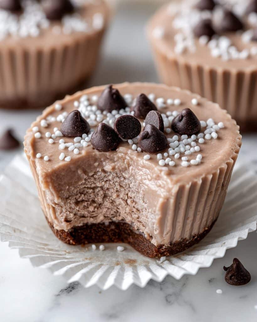 Protein Cookie Dough Chocolate Yogurt Cookies (No Bake + Plant Based!) Recipe