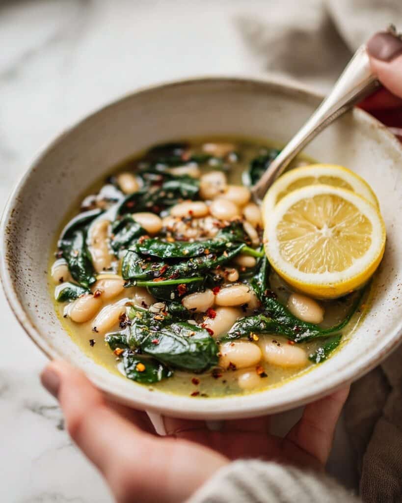 Creamy Lemon Garlic Butter Beans Recipe