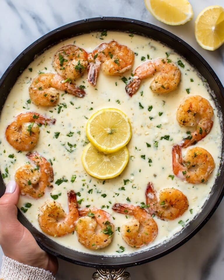 Creamy Lemon Parmesan Shrimp Recipe