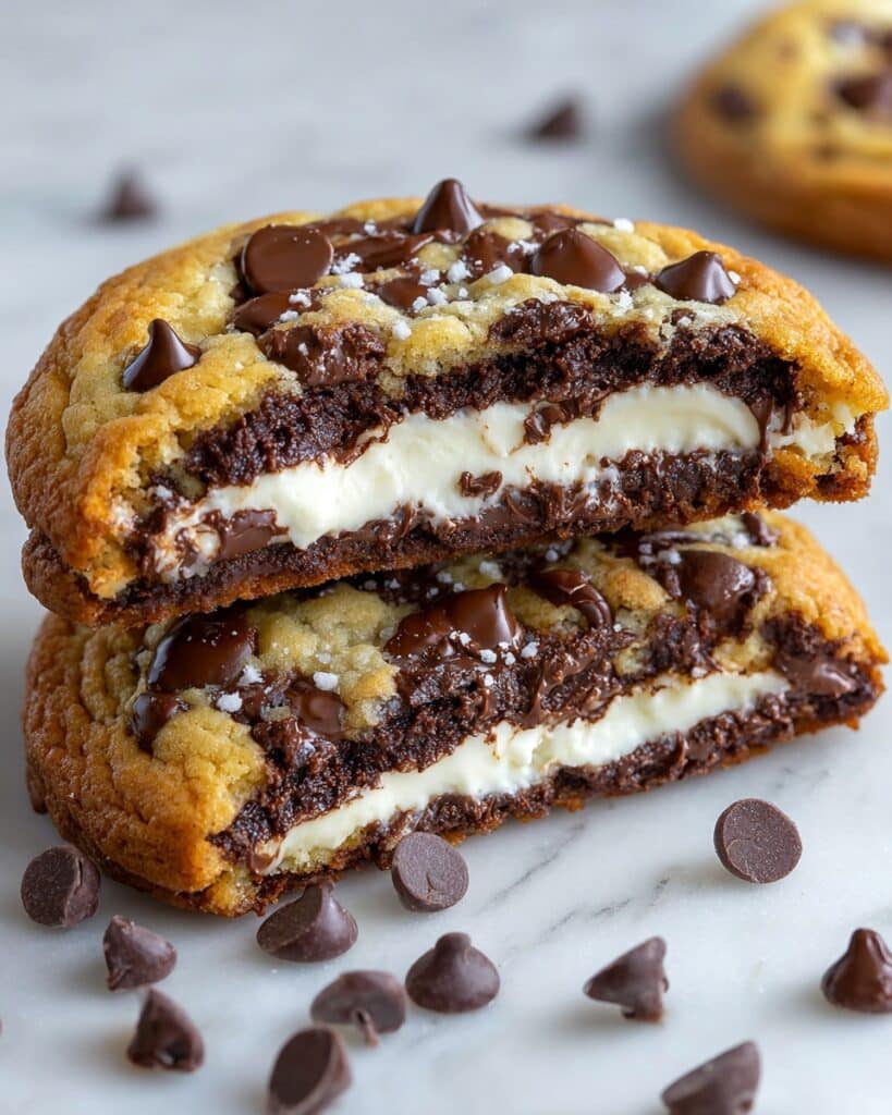 Cheesecake-Stuffed Chocolate Chip Cookies Recipe
