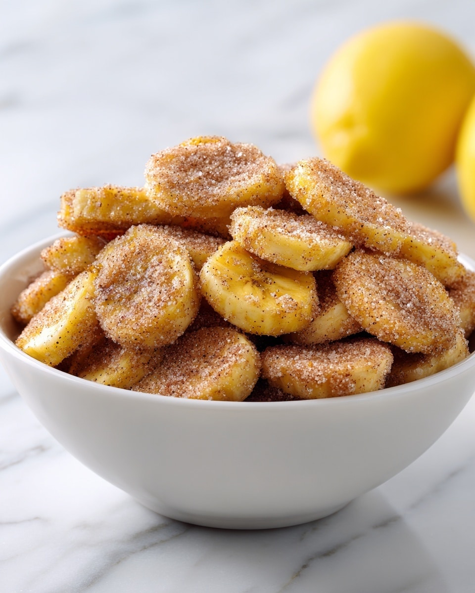 Cinnamon-Sugar Air Fryer Banana Chips Recipe - Recipe Image