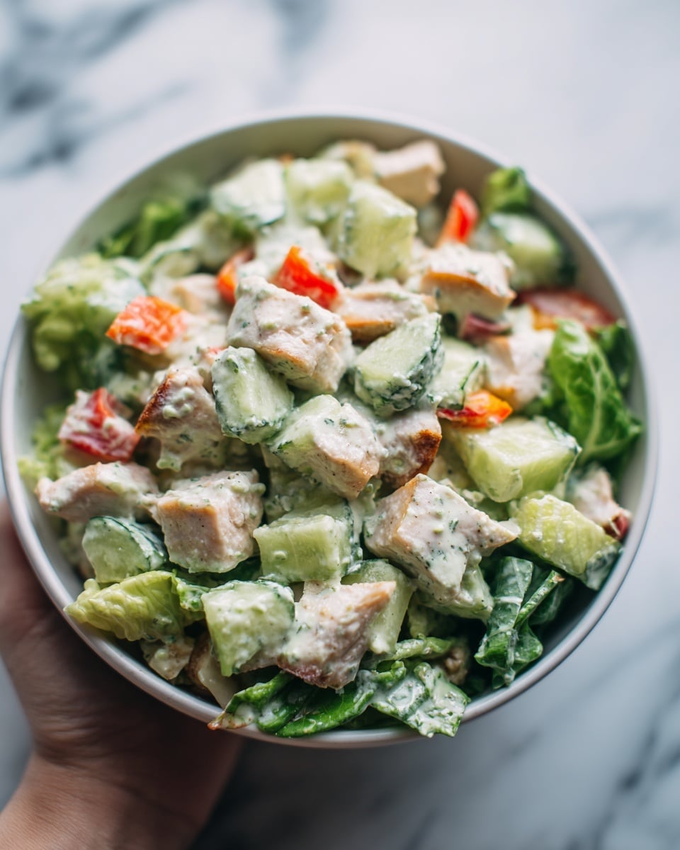 Cucumber Chicken Salad Recipe - Recipe Image