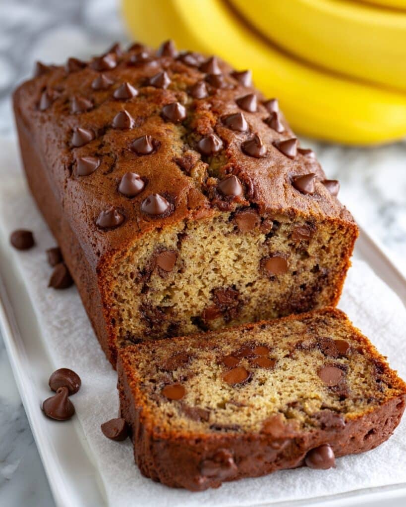 Super Moist Chocolate Chip Banana Bread Recipe