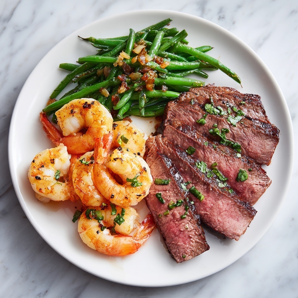 Garlic Butter Ribeye Steak and Shrimp Recipe - Recipe Image