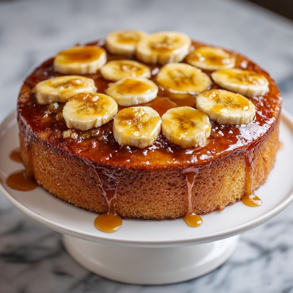 Caramelized Upside-Down Banana Cake Recipe