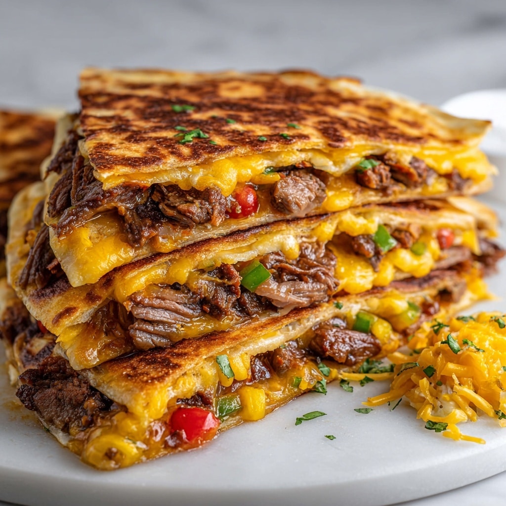 Chili Lime Steak Fajita Quesadillas Recipe - Recipe Image